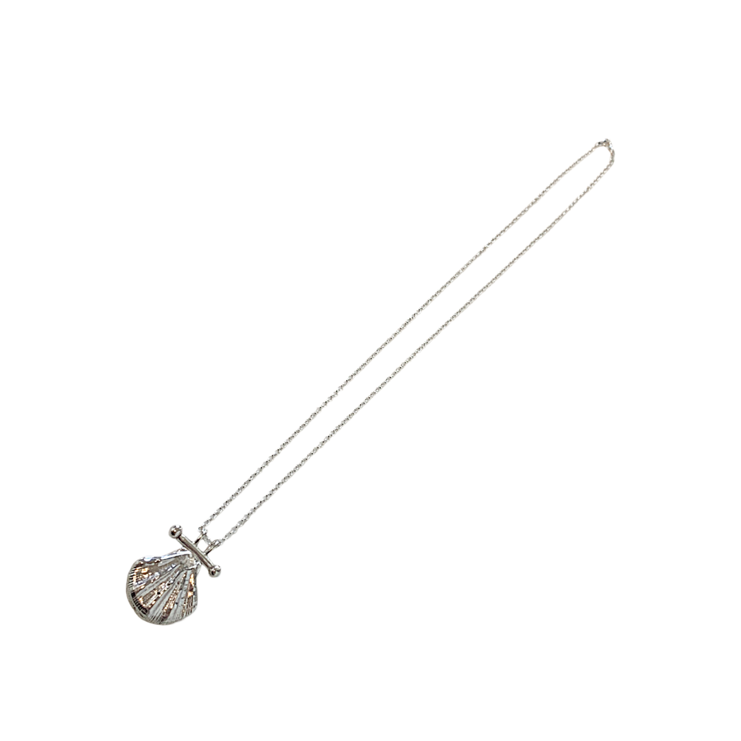 LAURA SCOTT STUDIO | ‘Sandcast Seashell & Chain’ | 925 sterling silver