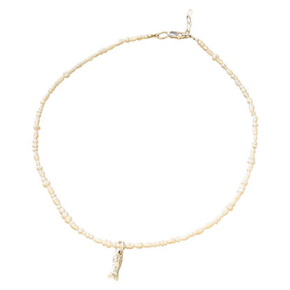 LAURA SCOTT STUDIO | Sandcast Reef Fish + Freshwater Pearls | 2026 | 925 Sterling Silver