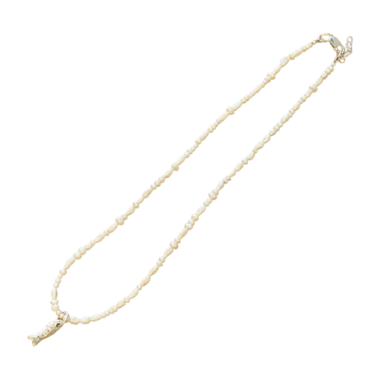 LAURA SCOTT STUDIO | Sandcast Reef Fish + Freshwater Pearls | 2026 | 925 Sterling Silver