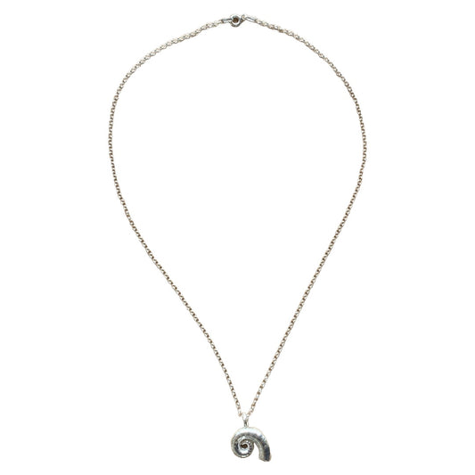 LAURA SCOTT HANDMADE JEWELLERY | ‘Large Spirula Sea Shell’ | 925 Sterling Silver Pendant / 45 cm chain