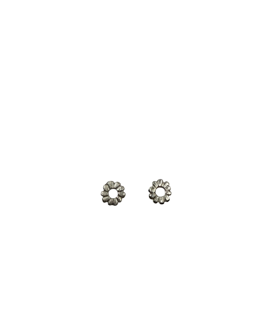 LAURA SCOTT HANDMADE JEWELLERY | 'Sunburst Sandcast (Mini) Studs'  |  925 Sterling Silver