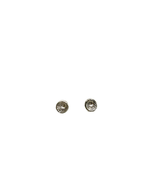 LAURA SCOTT HANDMADE JEWELLERY | 'Abalone impression sandcast studs'