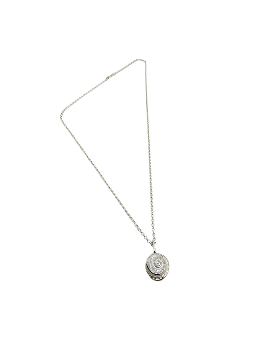 LAURA SCOTT HANDMADE JEWELLERY | 'Spiral pendant (sandcast)' | 925 Sterling silver