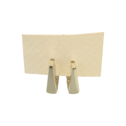 LAURA SCOTT STUDIO | ‘Elemental Hoops - Square’ | Sandcast 925 sterling silver