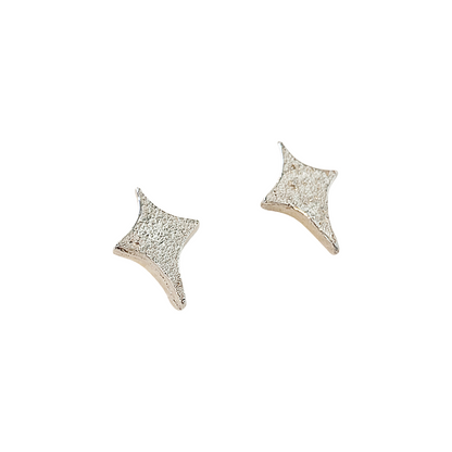 LAURA SCOTT STUDIO | ‘Sandcast Star Studs’ | 925 sterling silver