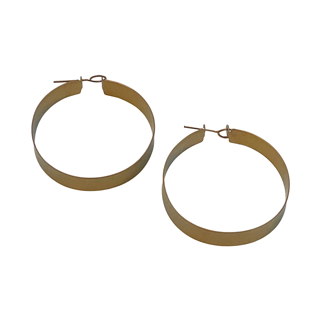 FAR NORTH STUDIO | ‘Hoop earrings’ | Pink Gold | Titanium