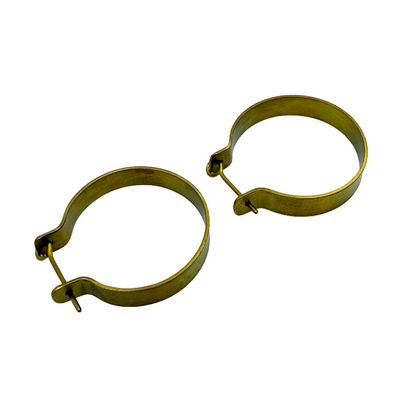 FAR NORTH STUDIO | ‘Hoop earrings - small’ | Gold | Titanium