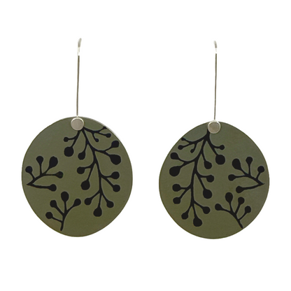 FAR NORTH STUDIO | ‘Hope Earrings’ | Ice/steel + blue/dark blue | Titanium / Sterling silver