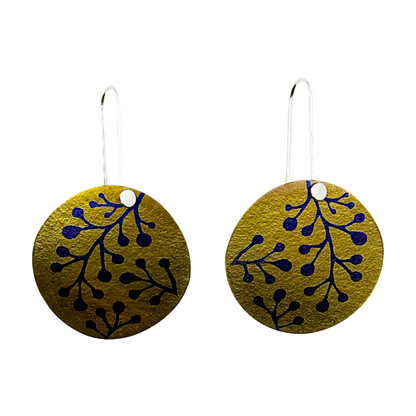 FAR NORTH STUDIO | ‘Hope earrings’ | Gold & Purple | Titanium / Sterling silver