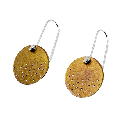FAR NORTH STUDIO | ‘Joy earrings’ | Gold / pink | Titanium / Sterling Silver