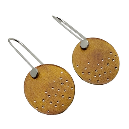 FAR NORTH STUDIO | ‘Joy earrings’ | Gold / pink | Titanium / Sterling Silver