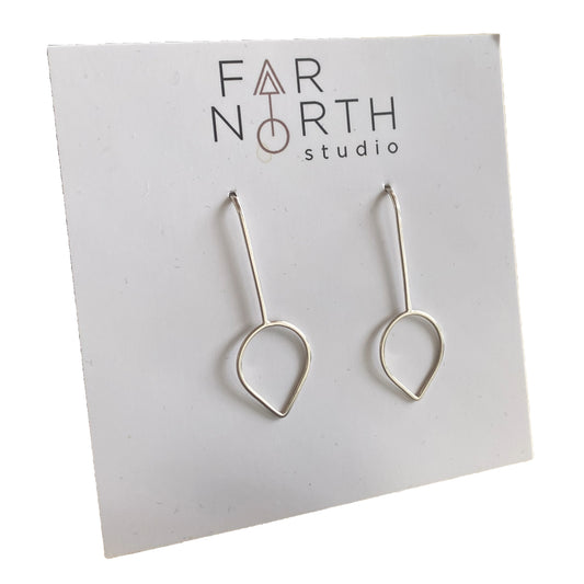 FAR NORTH STUDIO |  'Leaf ' | Sterling Silver Earrings