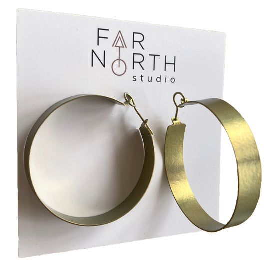FAR NORTH STUDIO | ‘Hoop earrings - Gold’ | Titanium