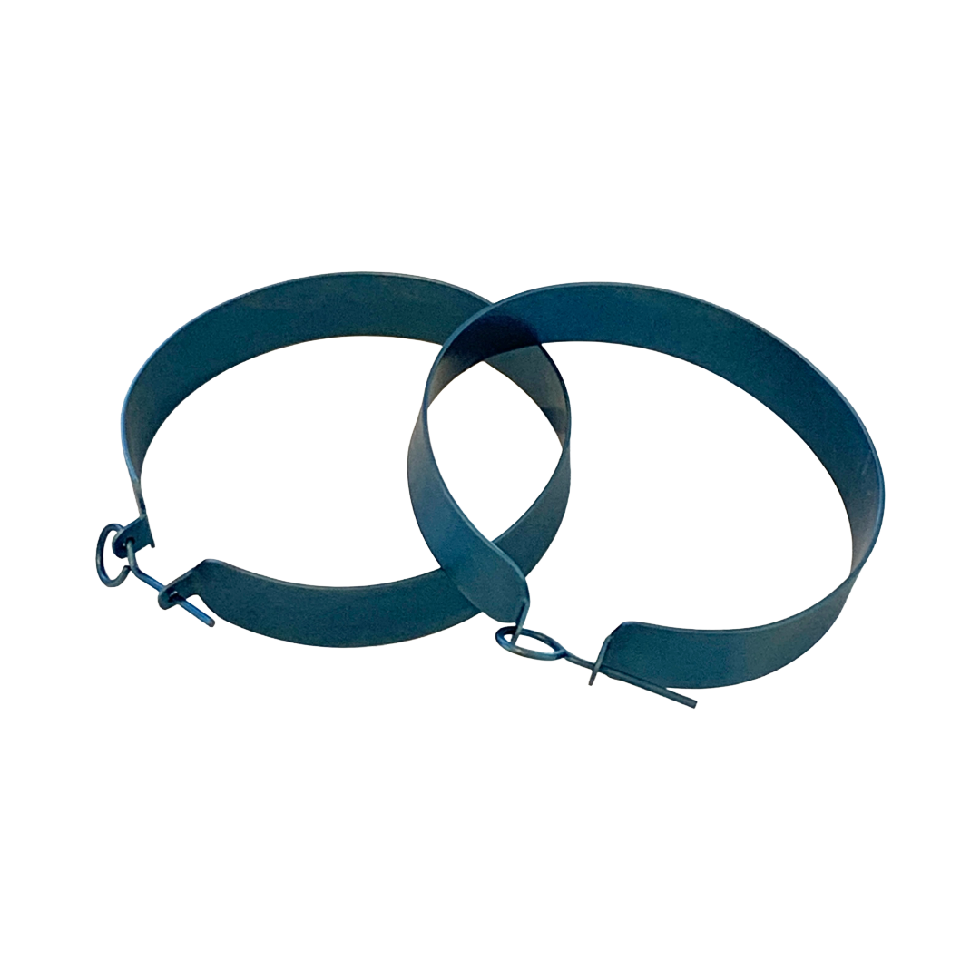 FAR NORTH STUDIO | ‘Hoop earrings’ | Pale Blue | Titanium