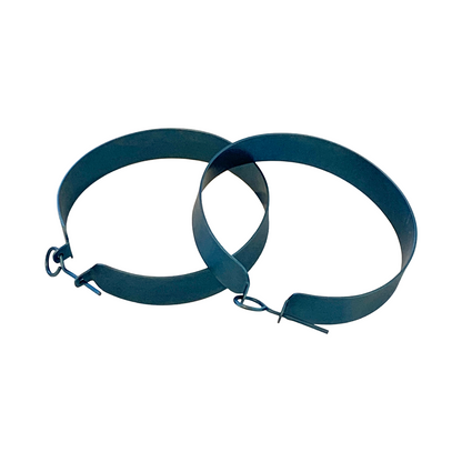 FAR NORTH STUDIO | ‘Hoop earrings’ | Pale Blue | Titanium
