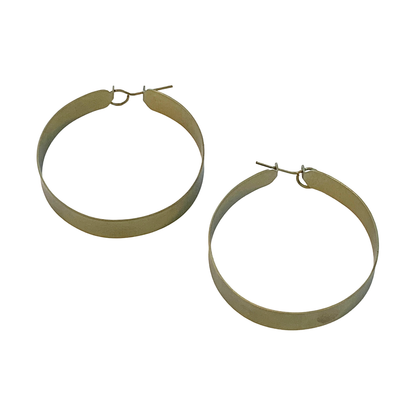 FAR NORTH STUDIO | ‘Hoop earrings’ | Pale Gold | Titanium