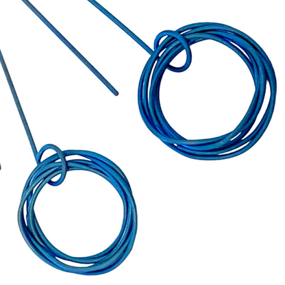FAR NORTH STUDIO | ‘Orbit Earrings’ | Blue| Small | Titanium