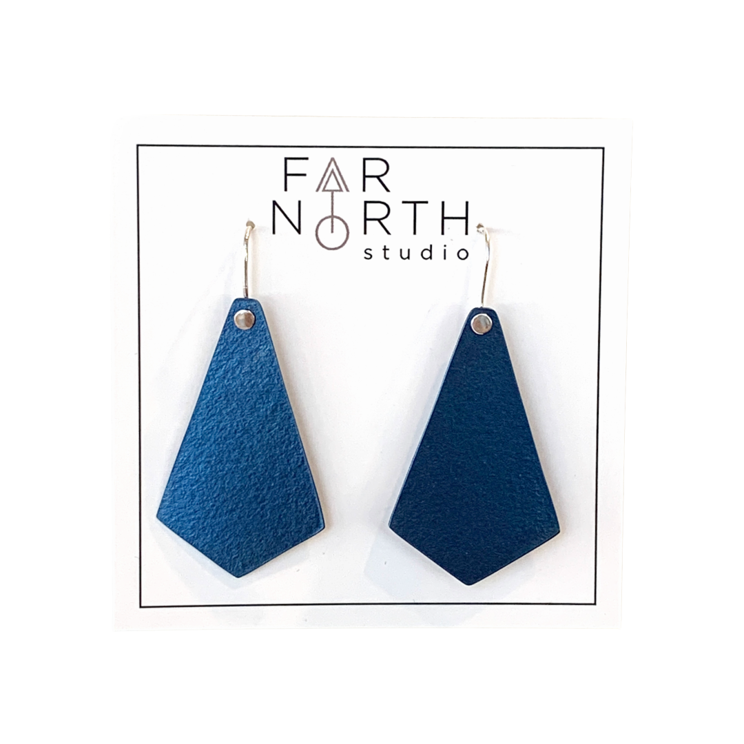 FAR NORTH STUDIO | ‘Some Days are Diamonds Earrings’ | Blue | Sterling Silver | Titanium