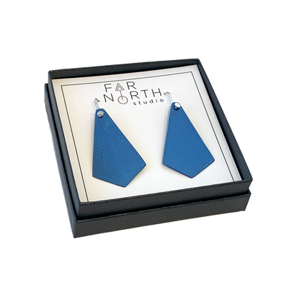 FAR NORTH STUDIO | ‘Some Days are Diamonds Earrings’ | Blue | Sterling Silver | Titanium