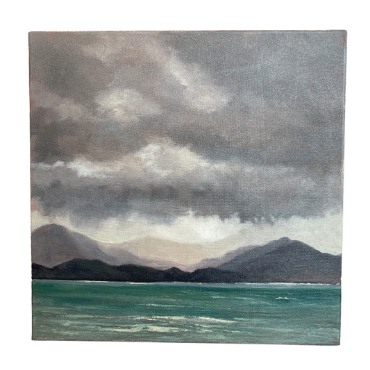 LOU DERRY | ‘Sea Mists III’ | 2025 | oil on canvas | 40 x 40 x 3.5 cm