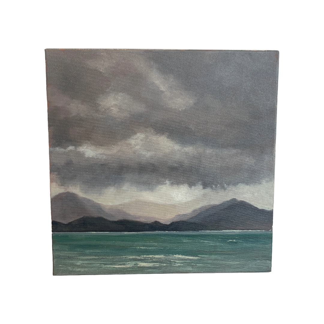 LOU DERRY | ‘Sea Mists III’ | 2025 | oil on canvas | 40 x 40 x 3.5 cm