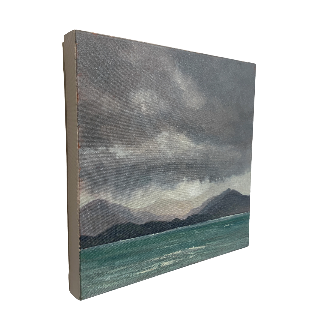 LOU DERRY | ‘Sea Mists III’ | 2025 | oil on canvas | 40 x 40 x 3.5 cm