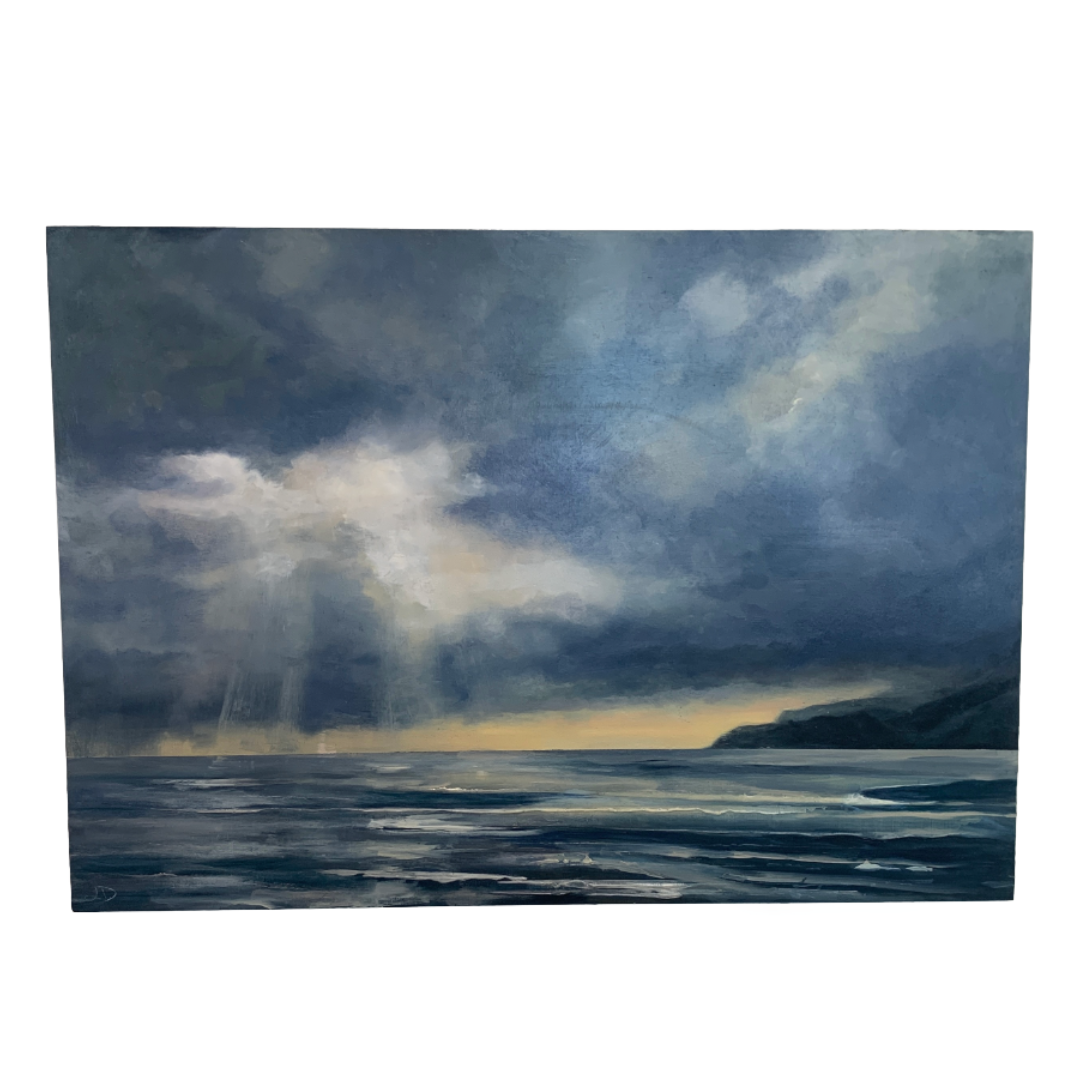 LOU DERRY | ‘Heavy Storm’ | 2025 | oil on board | 42 x 60 x 2 cm