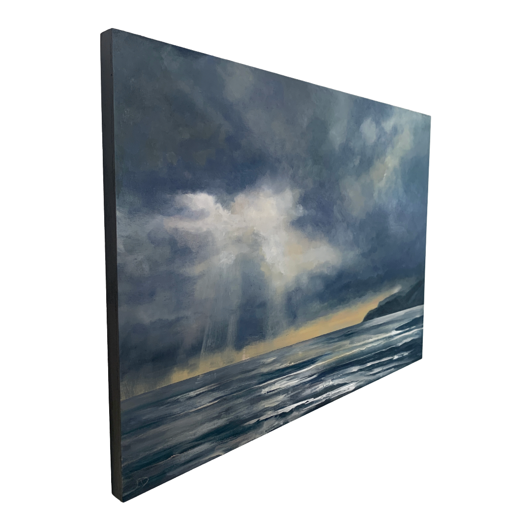 LOU DERRY | ‘Heavy Storm’ | 2025 | oil on board | 42 x 60 x 2 cm