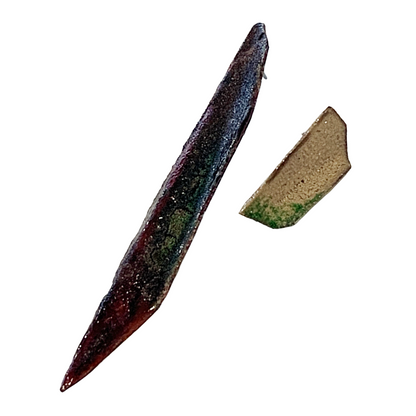 LOIS HAYES | ‘Bark’ Stud Earrings | Enamel on copper / oxidised silver