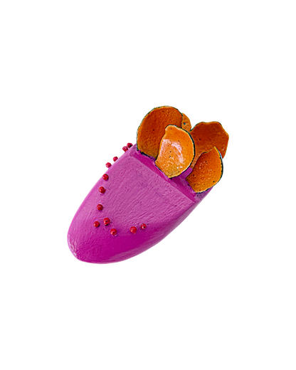 LOIS HAYES DESIGNS | ‘Summer Collection - Rocket Brooch’ | Upcycled skirting board / enamel on copper / sterling silver