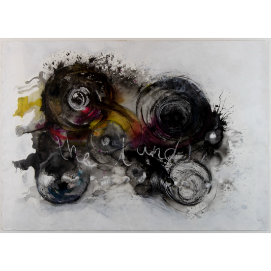 MARIANA VERDAASDONK | '(L)inking through the land 2' | 2020 | Ink / pastel / pigment on paper | H545 x W730 mm | unframed