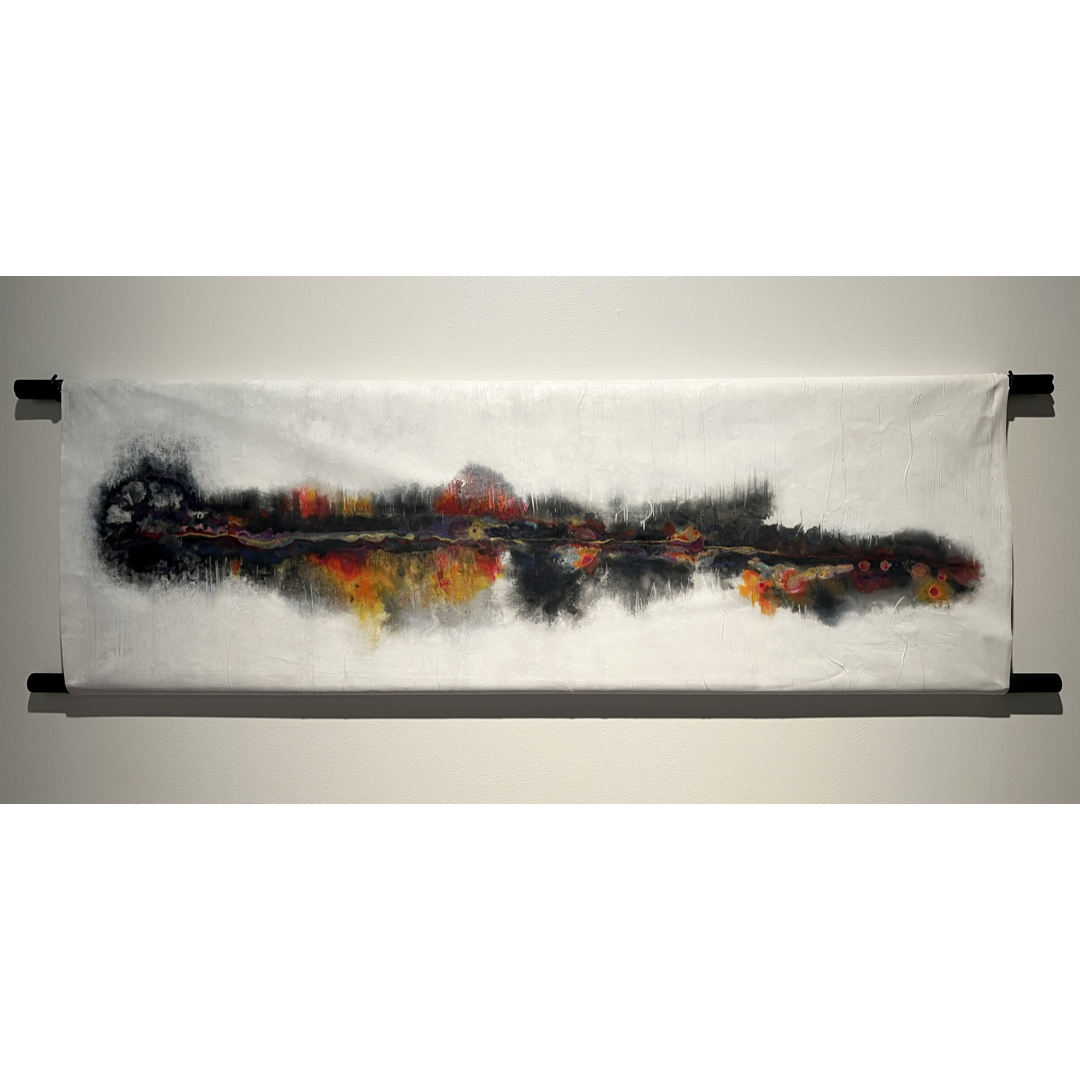 MARIANA VERDAASDONK | 'Imagining Undara' | 2020 | Ink and pigment on coated textile | H 1830 x W 540 mm
