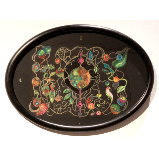 MARIANA VERDAASDONK | 'Meandering' | 2025 | Acrylic on paper | H 380 x W 540 mm | framed