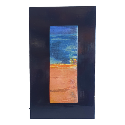 MALKI STUDIO | 'Captured Light 3' | Ceramic wall art on board | Multiple glaze firings