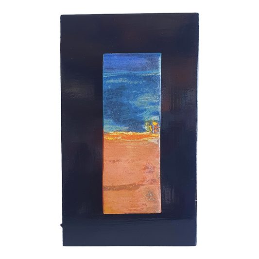 MALKI STUDIO | 'Captured Light 3' | Ceramic wall art on board | Multiple glaze firings