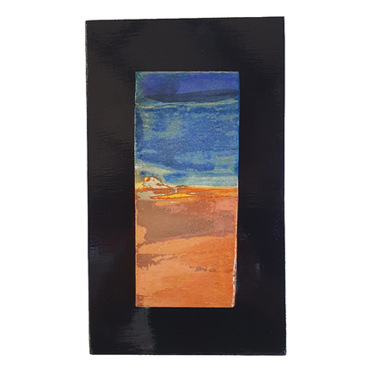 MALKI STUDIO | 'Captured Light 4' | Ceramic wall art on board | Multiple glaze firings