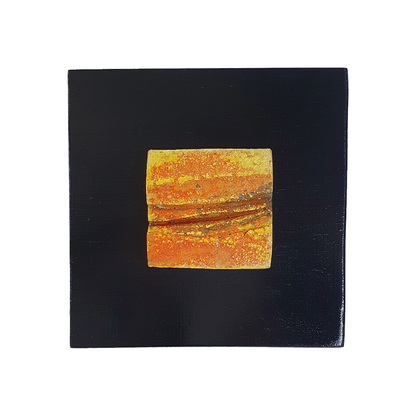 MALKI STUDIO | 'Traces of Time 1' | Ceramic wall art on board | Multiple glaze firings