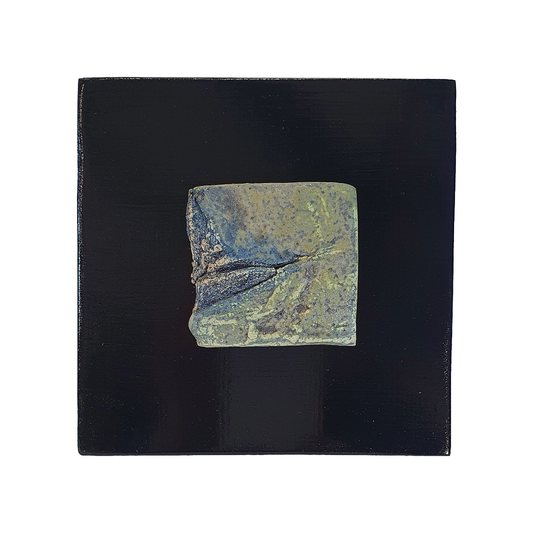 MALKI STUDIO | 'Traces of Time 2' | Ceramic wall art on board | Multiple glaze firings