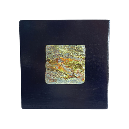 MALKI STUDIO | 'Traces of Time 4' | Ceramic wall art on board | Multiple glaze firings