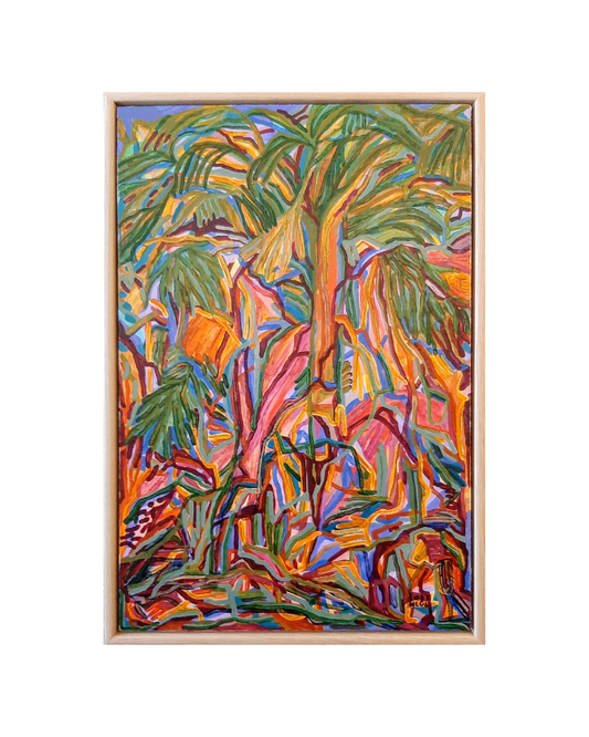 MAHARLINA GOROSPE-LOCKIE | ’I'm worth my room on this Earth’ | 2023 | Acrylic on canvas