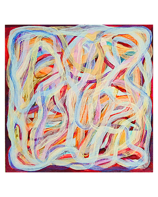 MAHARLINA GOROSPE-LOCKIE | ’Ice Melt #1’ | 2025 | Acrylic on canvas