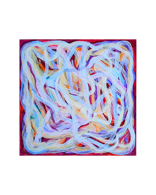 MAHARLINA GOROSPE-LOCKIE | ’Ice Melt #3’ | 2025 | Acrylic on canvas