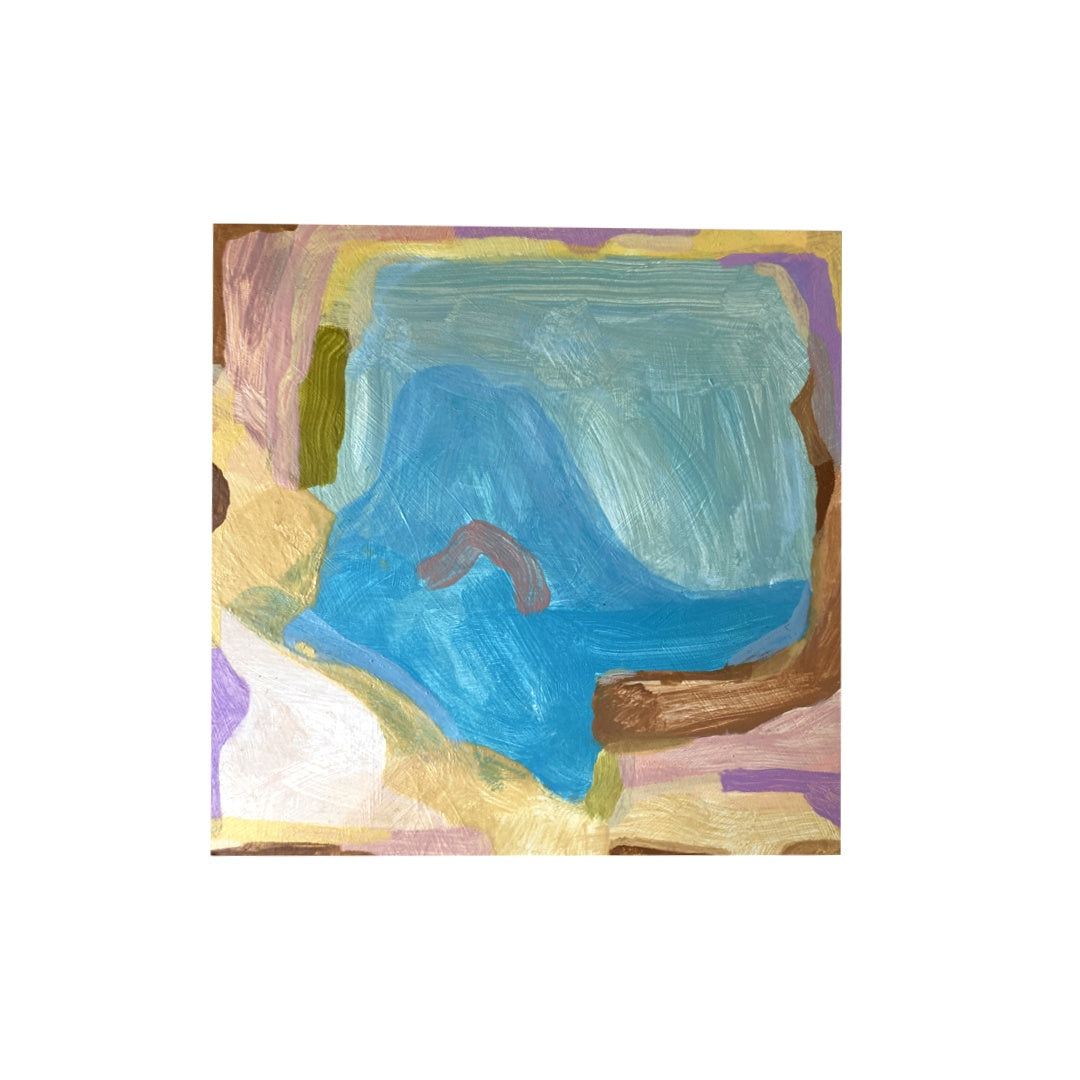 MAHARLINA GOROSPE-LOCKIE | 'Sedimentation #5' | Acrylic on board