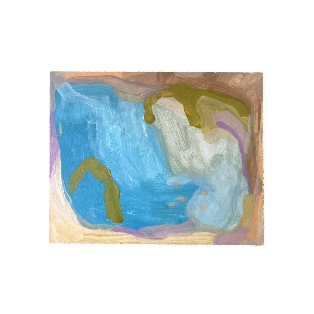 MAHARLINA GOROSPE-LOCKIE | 'Sedimentation #9' | Acrylic on board