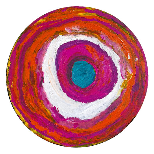 NETTA  LOOGATHA | ‘My Country’ | Acrylic on round board