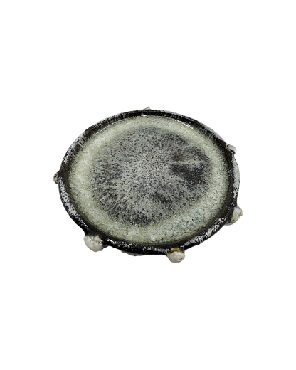 MISA. CO | ‘Ceramic Quartz Jewelry Plate’ | Crystalline Glaze / Japanese Clay (Black) / Resin
