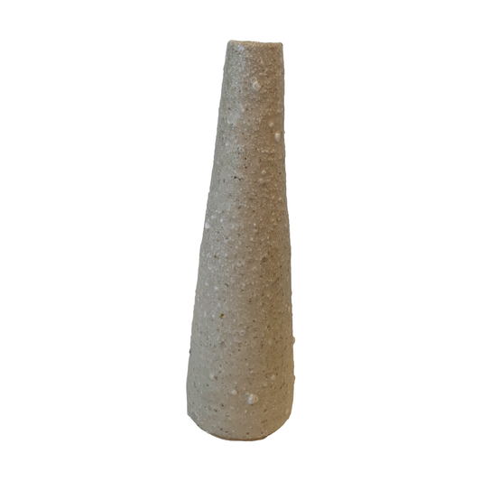 MISA.CO | 'Glazed Ceramic Vase - Matte White' | Japanese Clay / Quartz sand