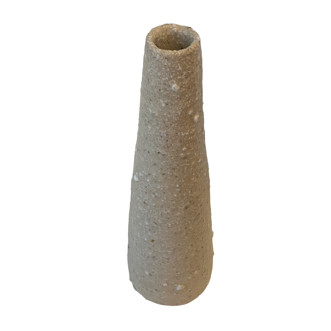 MISA.CO | 'Glazed Ceramic Vase - Matte White' | Japanese Clay / Quartz sand
