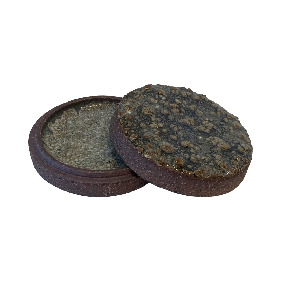 MISA.CO | 'Glazed Ceramic Jewellery Box' | Japanese Clay / Smoked-fired
