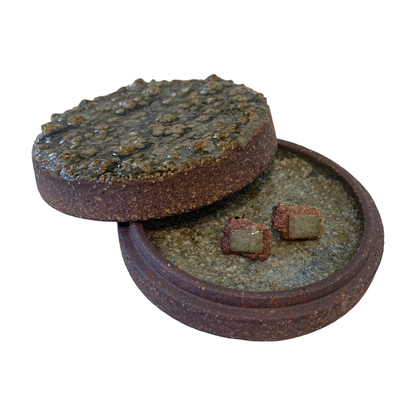 MISA.CO | 'Glazed Ceramic Jewellery Box' | Japanese Clay / Smoked-fired